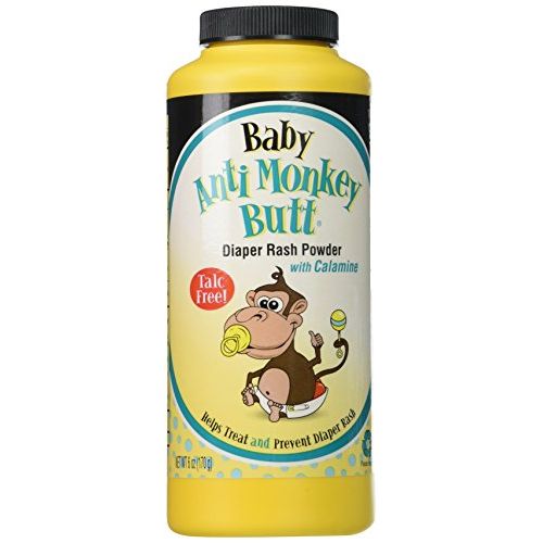  [아마존베스트]Anti Monkey Butt Baby Anti-Monkey Butt Diaper Rash Powder, 6oz. Bottle - 3 Pack