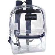 Trail maker Clear Backpack With Reinforced Straps & Front Accessory Pocket - Perfect for School, Security, Sporting Events