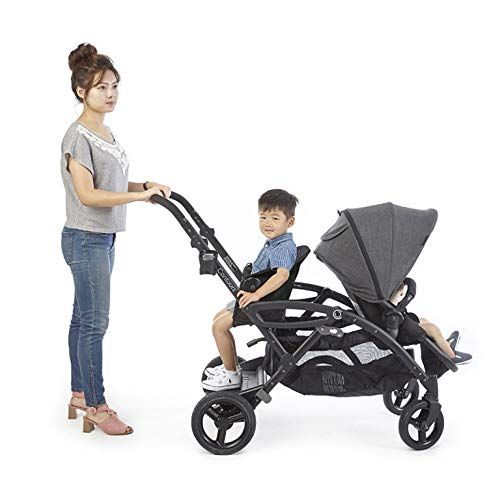  Contours Options Elite Tandem Double Baby & Toddler Stroller, Multiple Seating Configurations and Lightweight Frame, Aruba Teal