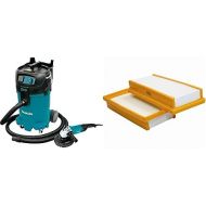 Makita VC4710X1 12 gallon Xtract Vac Wet/Dry Vacuum and 7 Angle Grinder with free Makita P-79859 Dust Extracting Main Flat HEPA Filter Set