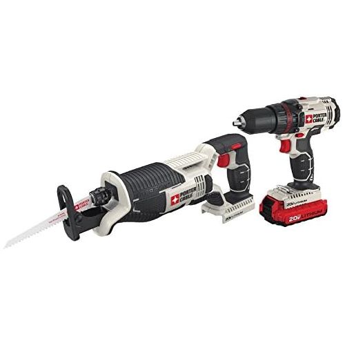  PORTER-CABLE PCCK603L2 20V Max Drill and Reciprocating Saw Combo Kit