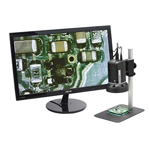  Aven 26700-400 Cyclops Digital Microscope, Up to 534x Magnification, Upper LED Illumination, With Stand and Remote, Includes 5MP Camera with HDMI Output