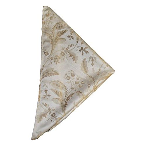  Violet Linen Luxury Damask Design Oblong/Rectangle Tablecloth, 60 X 140, Beige