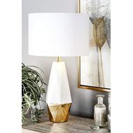 Deco 79 39997 Table Lamp, WhiteGold