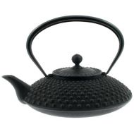 Iwachu Japanese Iron Tetsubin Teapot, Large, Black Hailstone Pattern