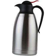 MagiDeal Edelstahl Kaffeekanne Isolierkanne Haushalt Thermosflasche Thermo Krug Kaffee Karaffe Thermoskanne - Normal, 2L