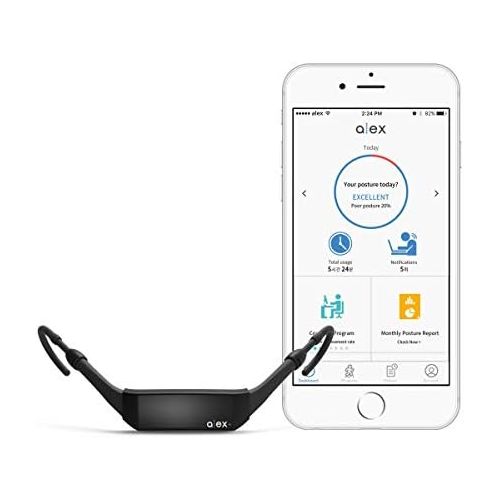  ALEX Plus Smart Wearable Posture Tracker and Trainer (with Free iOSAndroid app)