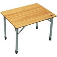 [아마존베스트]Camco 51895 Bamboo Folding Table with Aluminum Legs- Compact Design