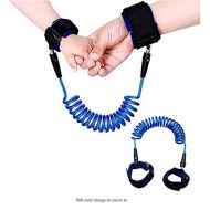 HanYoer Anti-Lost Rope Child Anti-Missing Wrist Chain Traction Rope Baby Anti-Lost Rope Outdoor Walking Safety Rope Anti-Lost Wristband Pack of 2 (1.5 x 2.5 m) (Blue)