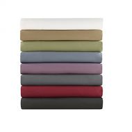 Madison Park Micro Splendor Twin Sheets, Causal Microfiber Bed Sheets, Purple Sheet Set 3-Piece Include Flat Sheet, Fitted Sheet & Pillowcase