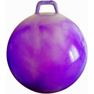 [아마존베스트]Space Hopper Ball with Air Pump: 20in/50cm Diameter for Ages 7-9, Hop Ball, Kangaroo Bouncer, Hoppity Hop, Jumping Ball, Sit & Bounce (Purple Cloud)