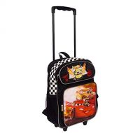Disney Cars 16 Inch Wheeled Backpack for Kids - Rolling School Bags for Boys [Black]
