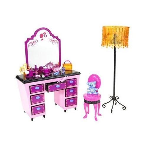바비 Barbie Glam Vanity Play Set - Pink