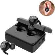 LeFreshinsoft Le Freshinsoft Wireless Bluetooth Earbuds True Twins HD Stereo V4.2 Built-in Mic Earphone Mini Noise Cancellation Headphones with 2000mAh Charging Box for IPhone, Ipad, Android pho