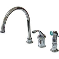Kingston Brass KB3811GLSP Georgian Kitchen Faucet with Sprayer, 8-3/4-Inch, Polished Chrome