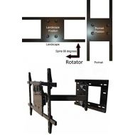 AllStarMounts Wall Mount World - 90 Degree Portrait Landscape Rotation Wall Mount fits Vizio Vizio D55n-E2 55” Class Full-Array LED Smart TV - 31 inch Extension - Grab and Spin System