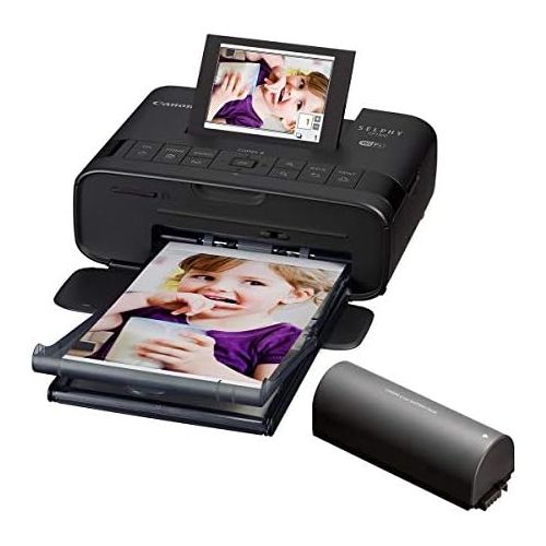 캐논 Canon SELPHY CP1300 Compact Photo Printer Battery Bundle (Black)