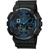 [아마존 핫딜] [아마존핫딜]Casio G-Shock Analog-Digital Herrenarmbanduhr GA-100 blau schwarz, 20 BAR