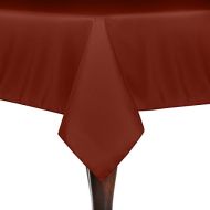 Ultimate Textile -2 Pack- 90 x 90-Inch Square Polyester Linen Tablecloth, Burnt Orange