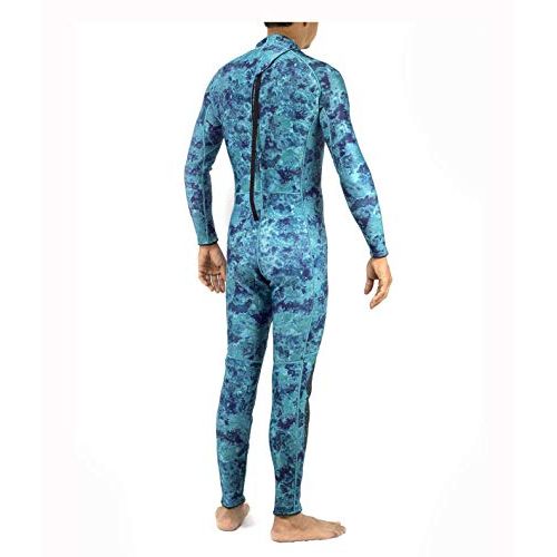  DXDiver 3mm Flex Camo Wetsuit Suit for Freediving Snorkeling Men Jumpsuit Pad on Chest Snorkeling Swimsuit Scuba Diving Spearfishing Super Stretch FLEXSUIT