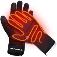 SVR Heated Gloves Electric Hand Warmer Rechargeable Powered Li-ion Battery up to 6 Hours, Snow Winter Warm Outdoor Cycling, Motorcycle, Hiking, Snowboarding, Battery Men Women