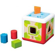 Hape Shape Sorting Box | Cute Animal Wooden Shape Sorter Box, Educational Shape Color Recognition Toy for Kids