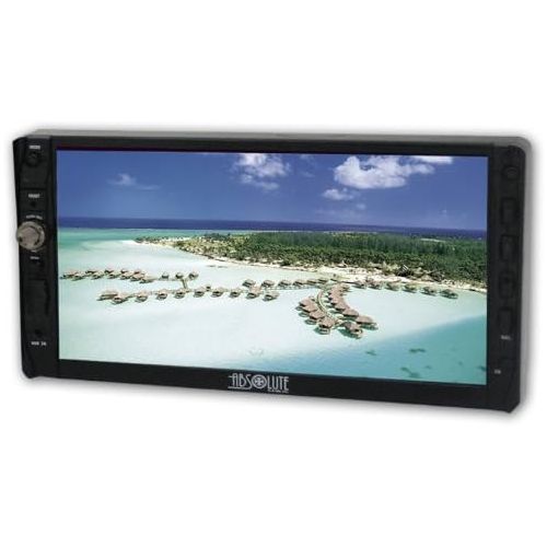  Absolute DD-3000 7-Inch Double Din Multimedia DVD Player Receiver with Touch Screen System Display and Detachable Front Panel SDUSB Slot
