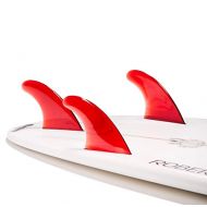 Dorsal Flexrez Core Thruster Surfboard Fins (3) FUT Tri Fin Compatible Red