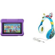 Amazon Fire 7 Kids Edition Tablet (Purple) + Toy Story Headphones (Forky)