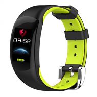 LEMFO LT02 - Smart Armband Farbe LCD Fitness Armband, Pulsmesser IP68 Wasserdicht Schrittzahler Smart Band Bluetooth - Gruen