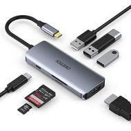 [아마존 핫딜]  [아마존핫딜]CHOETECH USB C auf HDMI Adapter 5 in 1, Typ C Adapter Multiport mit 4K HDMI, 2 USB 3.0 Ports, SD/TF Kartenleser for Apple iPad Pro, 2018/2017/2016 MacBook Pro, Galaxy Note 9/S9/S8,