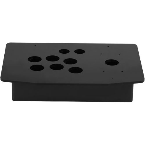  Walfront New Arrival DIY Arcade Panel Acrylic Inclined+Joystick Case Replacement for Arcade Game,Black