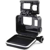 Yangers Wasserdichte Schutzhuelle Gehause Zubehoer fuer GoPro Hero 7 Black Modell 6 5 Action-Kamera, Silikon-Unterwasserschutz-Kafigabdeckung mit hinterer Tuer-Touchscreen