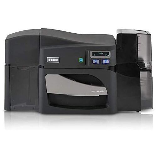 Fargo DTC4500e Dual Sided ID Card Printer & Complete Supplies Package with Silver Edition Bodno ID Software