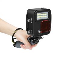 SHOOT 1000 Lumen wasserdichte Tauchlampe mit Floaty Griff fuer GoPro Hero 7 Black/(2018)/ Hero 6/ Hero 5/Hero 4 Kamera