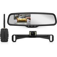 AUTO-VOX T1400 Upgrade Wireless Backup Camera Kit, Easy Installation with No Wiring, No Interference, OEM Look with IP 68 Waterproof Super Night Vision Rear View Camera