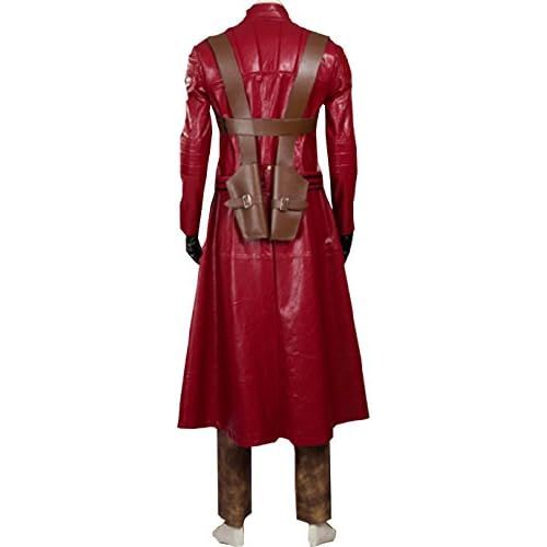  AGLAYOUPIN Adult Red Costume Leather Jacket Outfit Full Set Custom Made