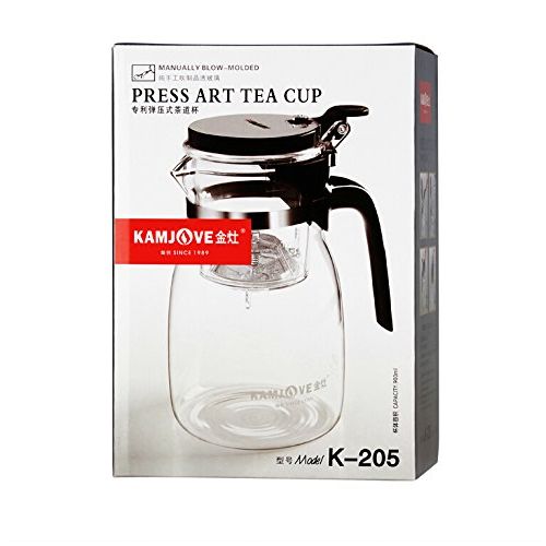  Kamjove KAMJOVE Glass Gongfu Press Art Cup Teapot with filter K-205 900ml