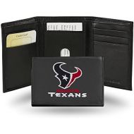 Rico Industries NFL Houston Texans Embroidered Leather Trifold Wallet