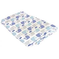 Stephan Baby Cotton Muslin Swaddle Blanket, Whales