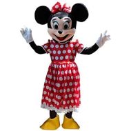 Sinoocean Minnie Mouse Adult Halloween Mascot Costume Fancy Dress Outfit