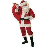 Rubie%27s Rubies Velour Santa Suit With Beard And Wig, RedWhite, X-Large