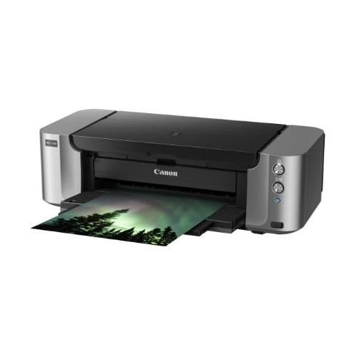 캐논 Canon CANON PIXMA Pro-100 Wireless Color Pro Inkjet Printer with Airprint and Mobile Device Printing BUNDLE with box of 13x19 Photo Paper Plus