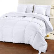 [아마존 핫딜]  [아마존핫딜]Utopia Bedding Comforter Duvet Insert - Quilted Comforter with Corner Tabs - Box Stitched Down Alternative Comforter (Twin, White)
