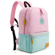 Mommore mommore Kids Backpack for School Lunch Bag with Chest Clip Best for 3-6 Years Old (Pink and Blue)