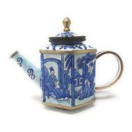 Kelvin Chen Enameled Miniature Tea Pot - Blue & White
