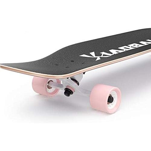  QYSZYG Longboard-Tanzbrett ganzes Brett Tanzenflache Blumenstrassenreisestrassen-Skateboard Skateboard (Farbe : A)