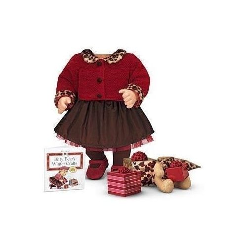  American Girl Chocolate Cherry Cardigan & Skirt Set for 15 Bitty Baby doll