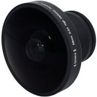 Opteka Platinum Series 0.2X HD PanoramicVortex 220Deg Fisheye Lens For Hitachi VM-E110, VM-E230, VM-E310, VM-E455, VM-E520, VM-E521, VM-E535, VM-E635 and VM-H655 Digital Camcorders