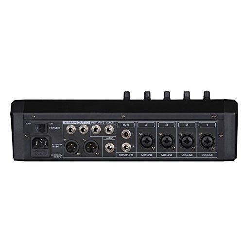  Audio 2000S Audio2000S AMX7332-Professional Six-Channel Audio Mixer with USB Interface, Bluetooth, and DSP Sound Effects. (AMX7332)